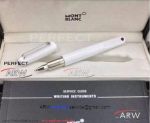 Perfect Replica Montblanc Stainless Steel Clip White M Marc Rollerball Pen